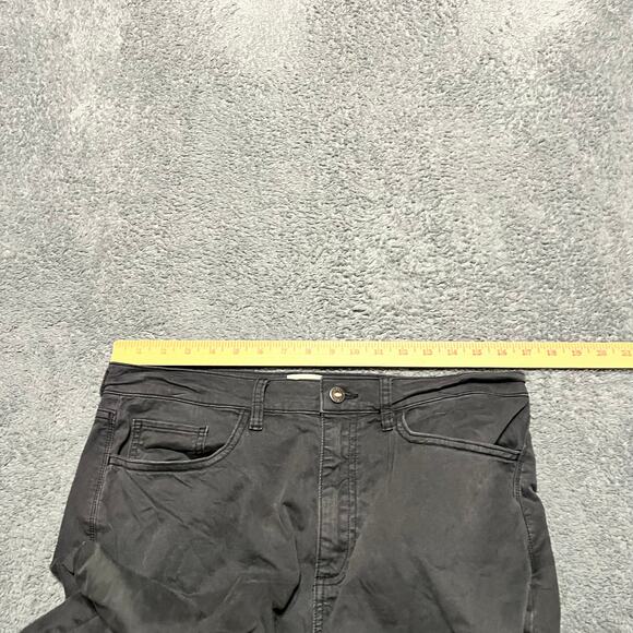 Flint & Tinder Pants Mens 33x30 Stretch Cotton Slim Fit Gray Khaki Jeans - Picture 7 of 10